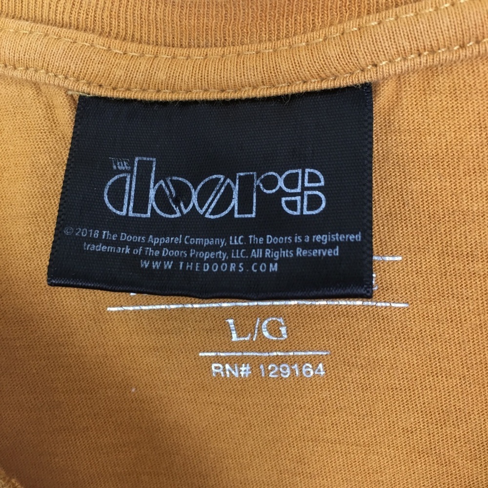 The Doors Band T-Shirt Women’s Size Large Mustard Yellow Retro - Picture 5 of 11